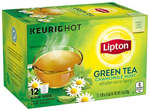Lipton Green Tea K Cups, Chamomile Mint