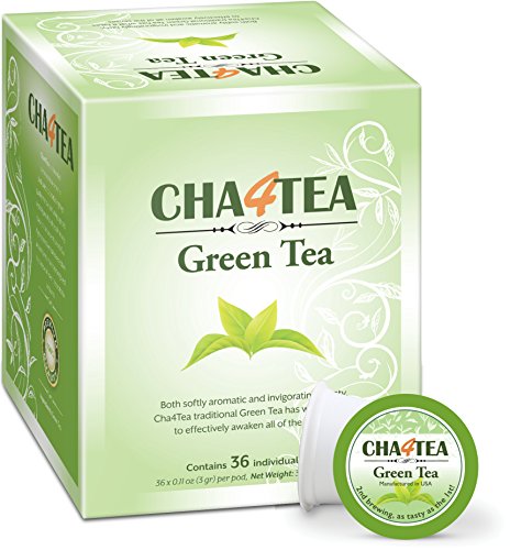 Cha4TEA 36-Count Green Tea K Cups