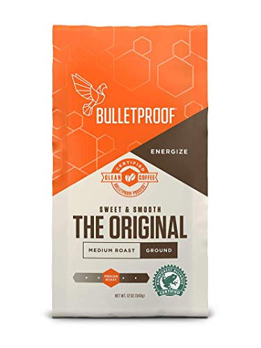 Bulletproof The Original Ground Coffee, Premium Medium Roast Gourmet Organic Beans