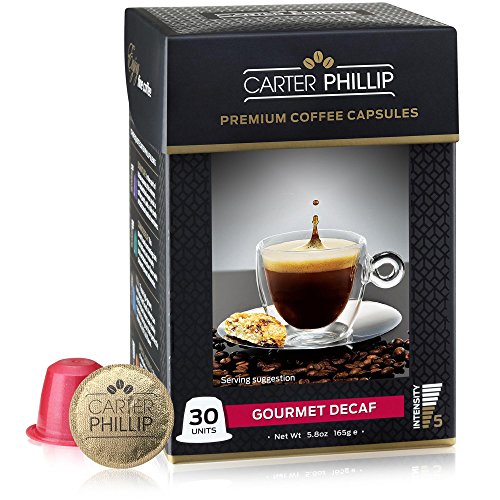Carter Phillips Decaf Espresso Capsules Compatible with Nespresso