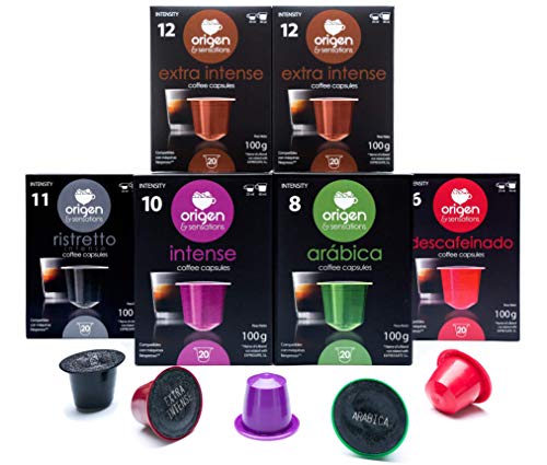 Origen and Sensations' Nespresso Compatible Capsules - 120 Pods Pack