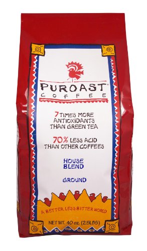 Puroast Low Acid Coffee House Blend Drip Grind