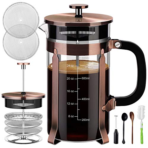 Veken French Press Coffee Maker (8 cups, 34 oz)