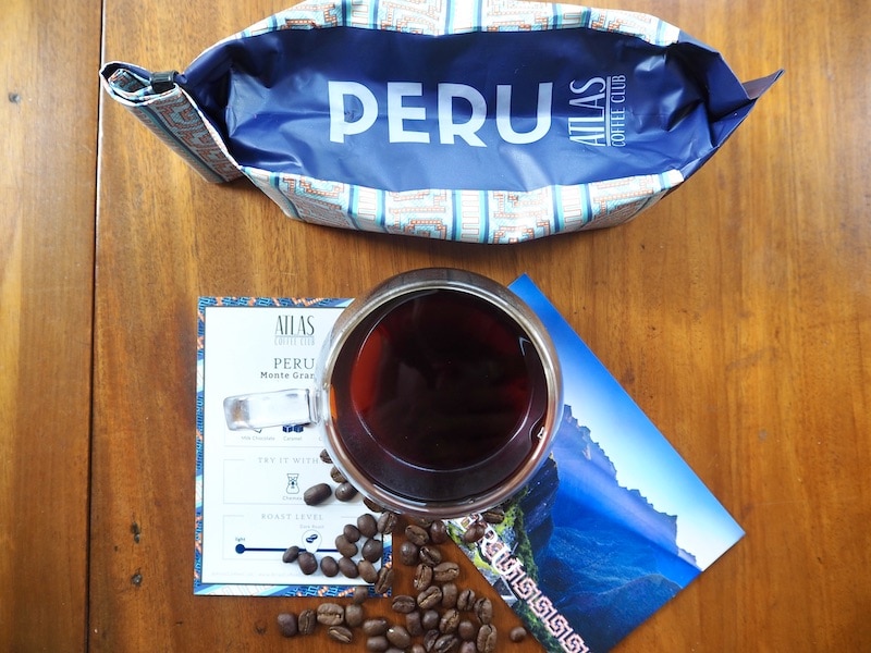 Atlas Coffee Club Peruvian brewed coffee