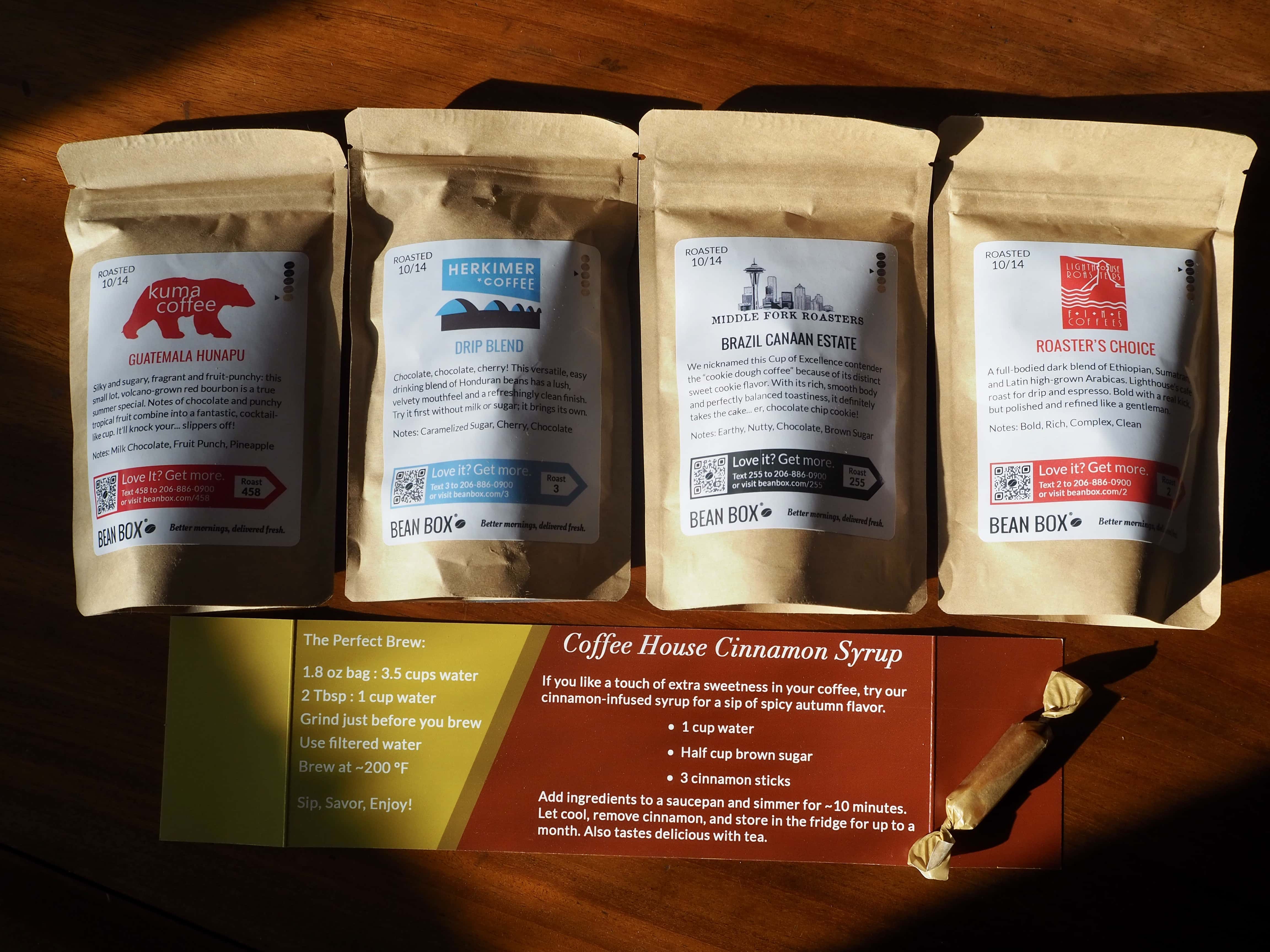 Bean Box coffee