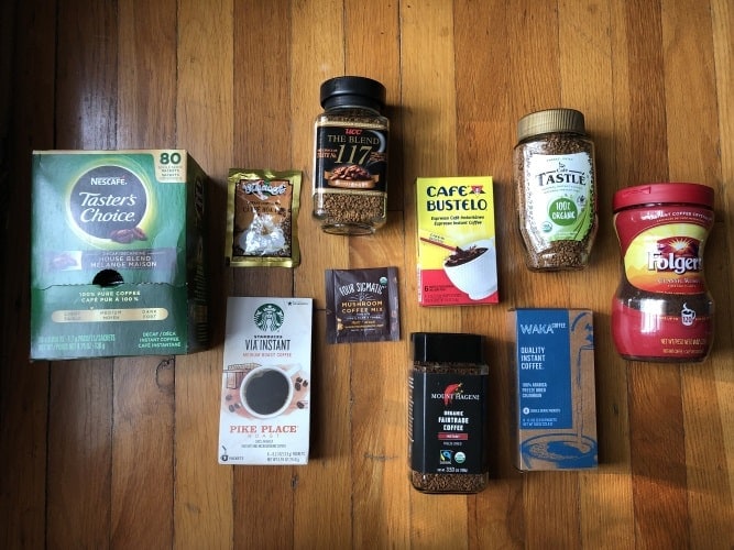 Instant coffees up-close