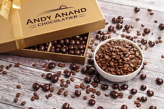 Andy Anand’s California Dark Chocolate Covered Espresso Coffee Beans
