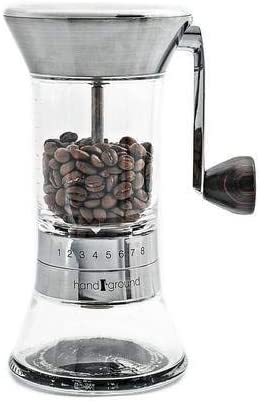 Handground manual coffee burr grinder