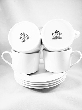 Royal Tudor Cappuccino Coffee Cups and Saucers (set of 4)