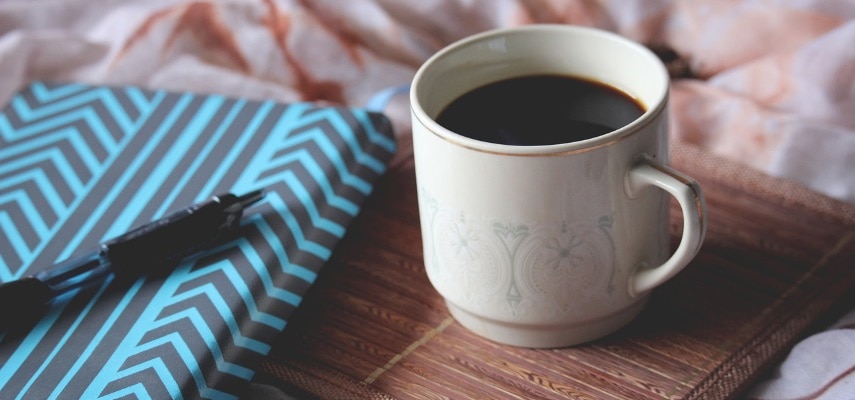 A flavored cup of coffee