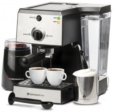 EspressoWorks 7 Pc All-In-One Espresso Machine