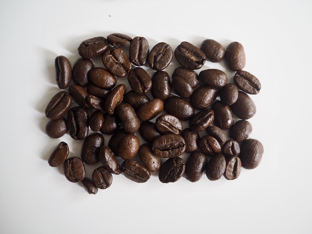 Medium-dark roast coffee beans