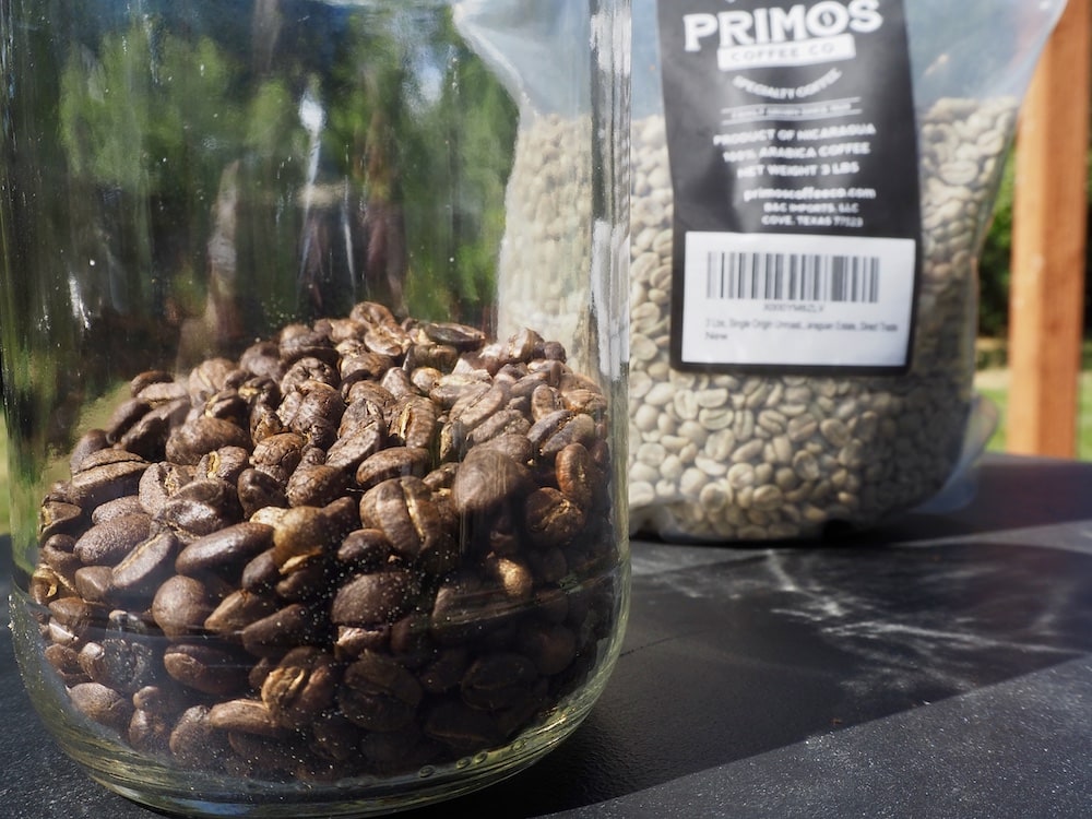 home roasted coffee beans