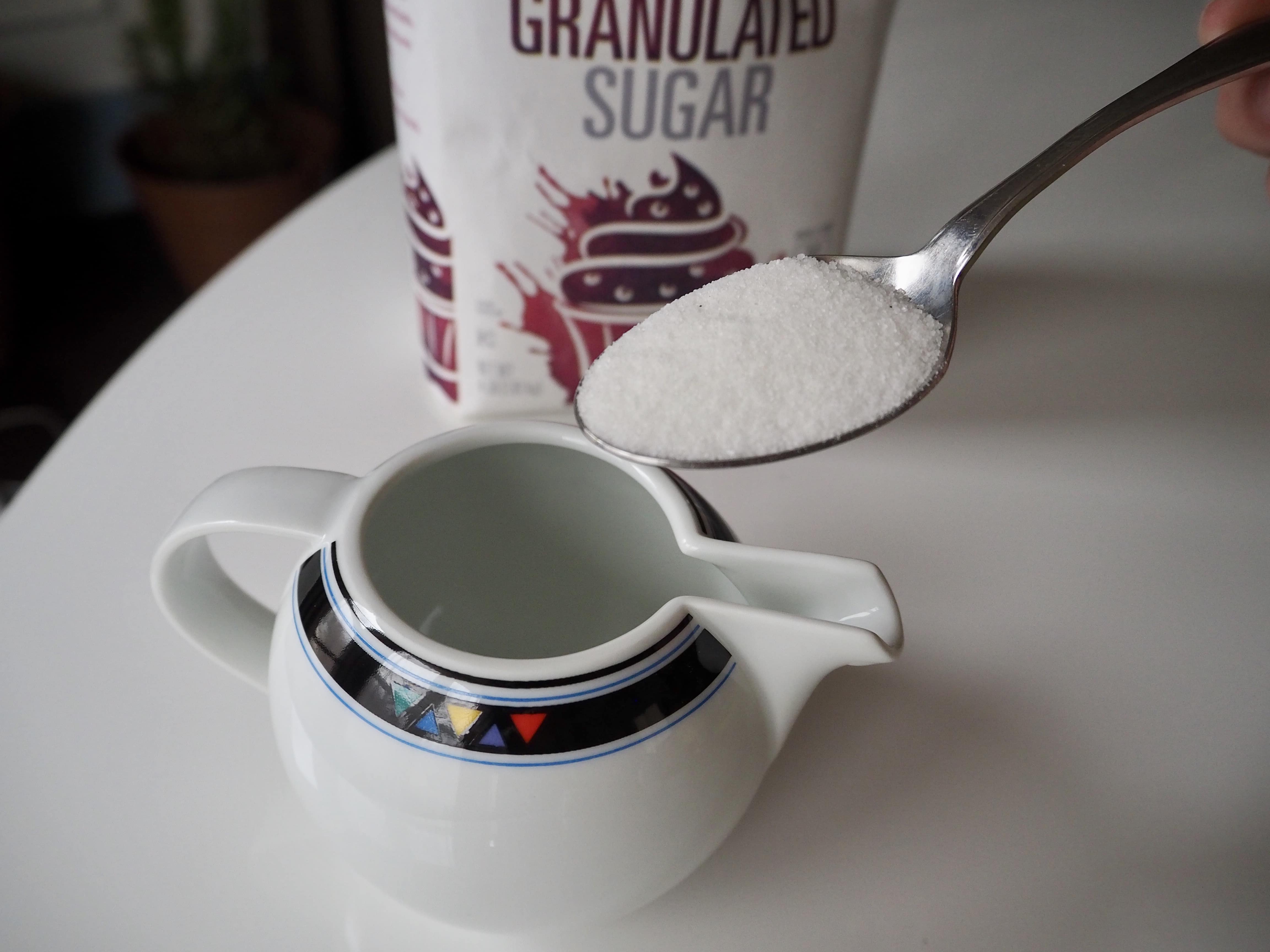 Add sugar to creamer