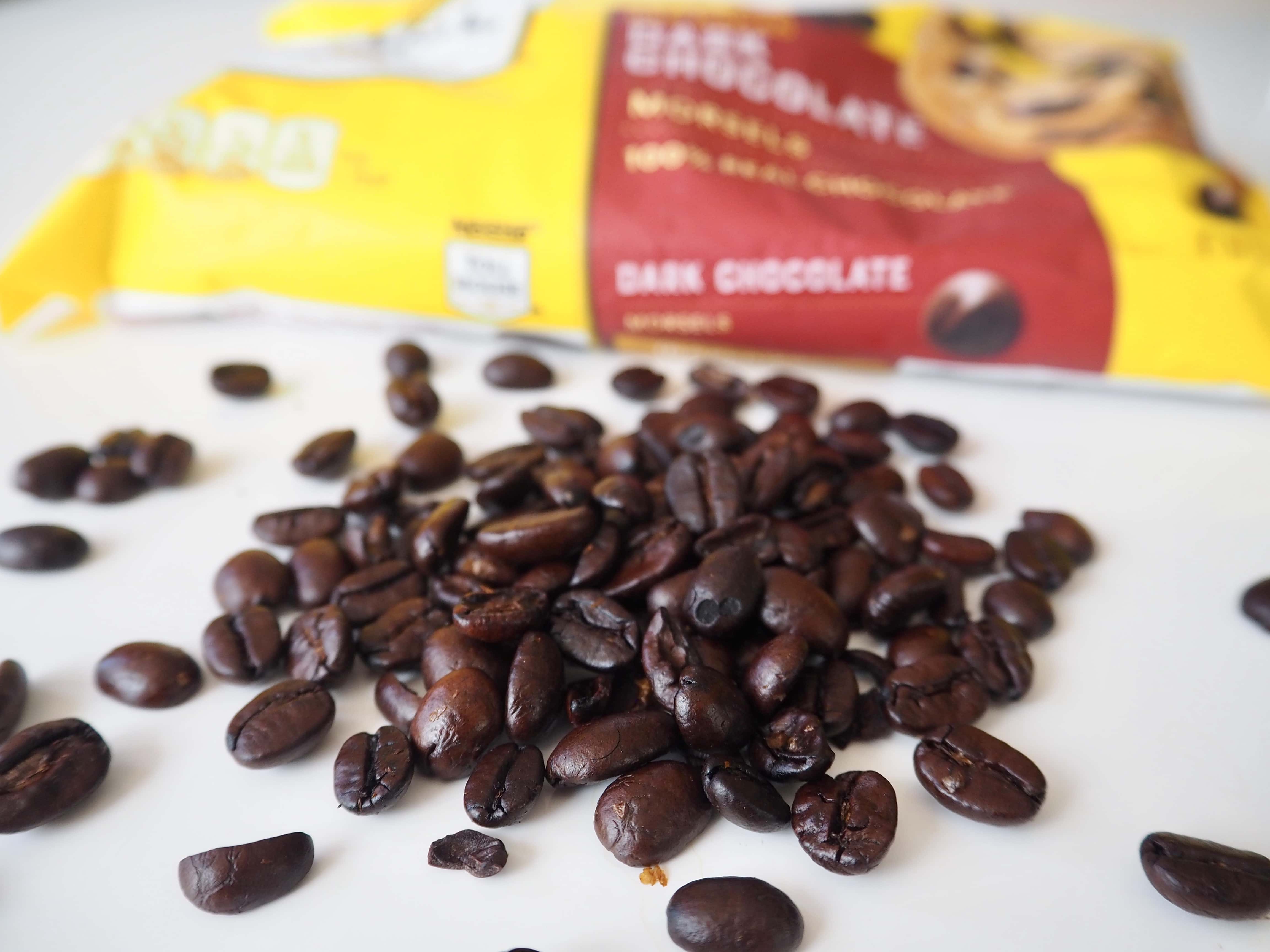 Chocolate-covered espresso bean ingredients