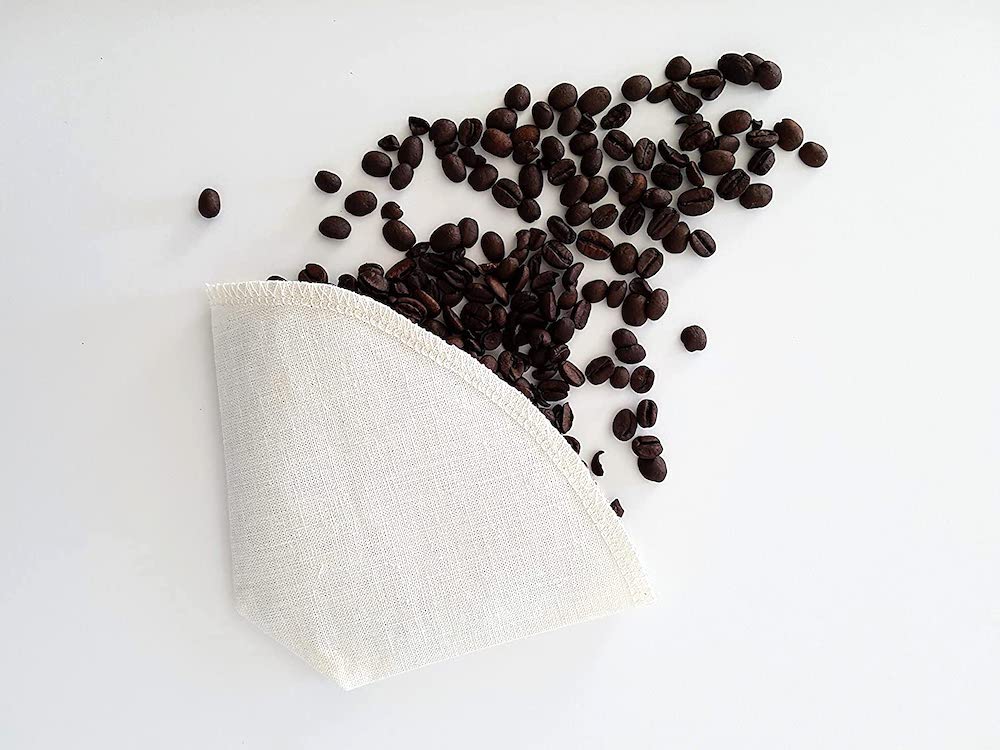 Cloth reusable cone coffee filter