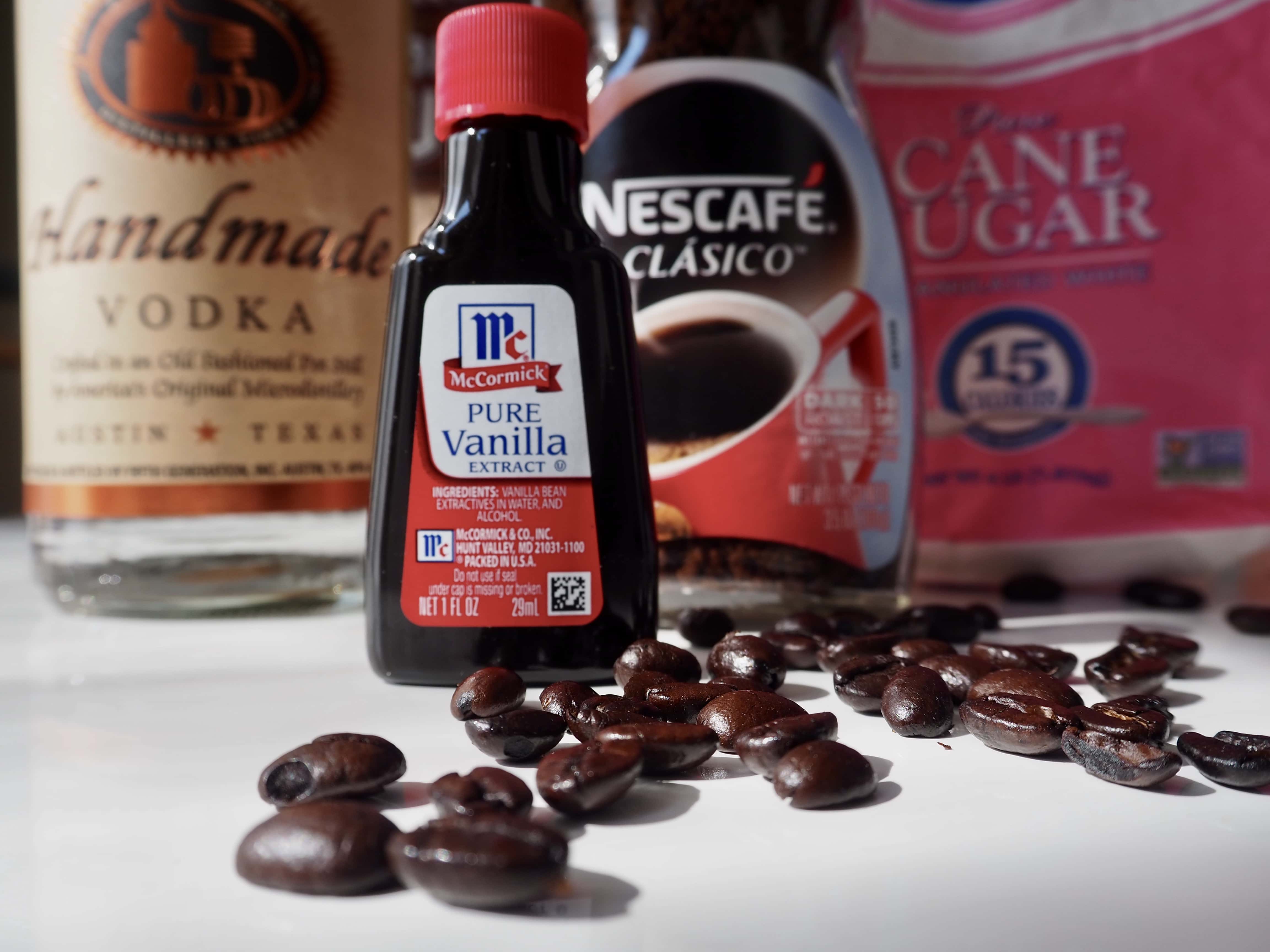 Coffee liqueur ingredients