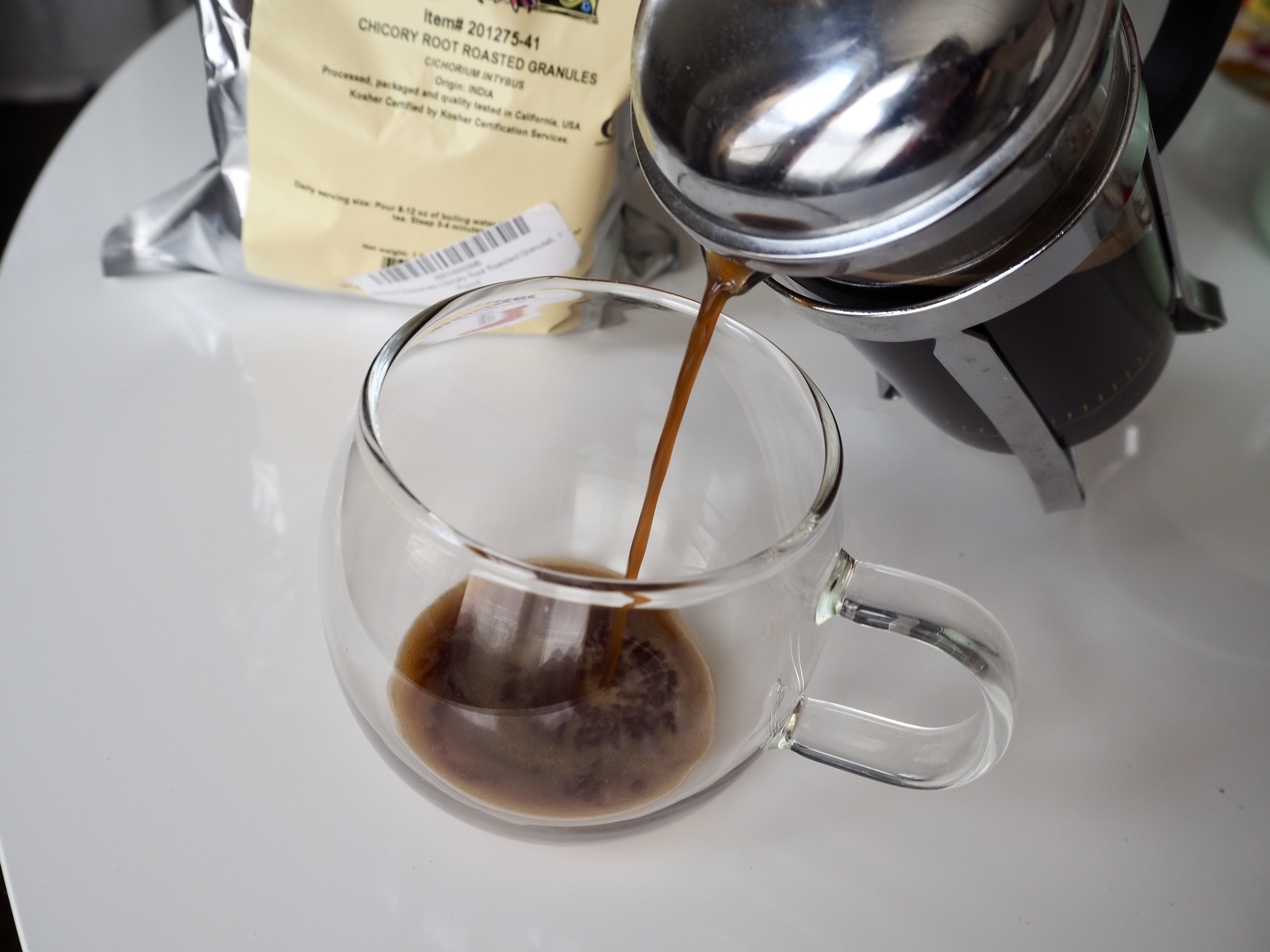 Serve your chicory coffee