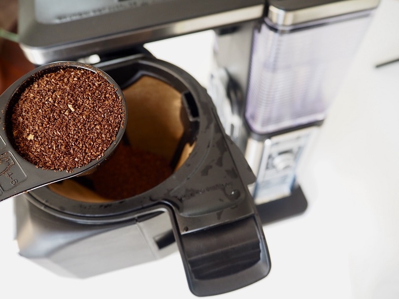 Ninja Coffee Bar coffee ground and filter