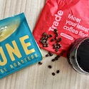 SMALL Trade Coffee Subscription Dune roaster with beans and coffee