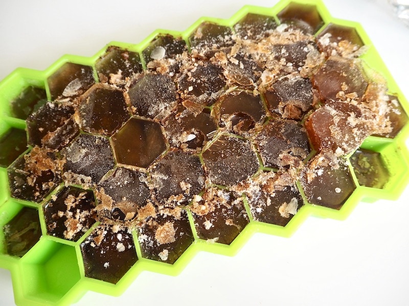 frozen coffee ice cubes