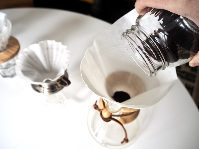 pour over ground coffee