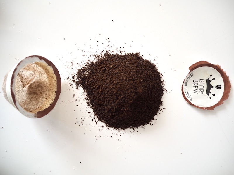 Glorybrew compostable K-Cup inside