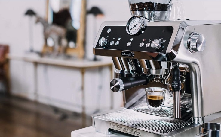 De'Longhi La Specialista Espresso Machine with Sensor Grinder, Dual Heating System, Advanced Latte System & Hot Water Spout