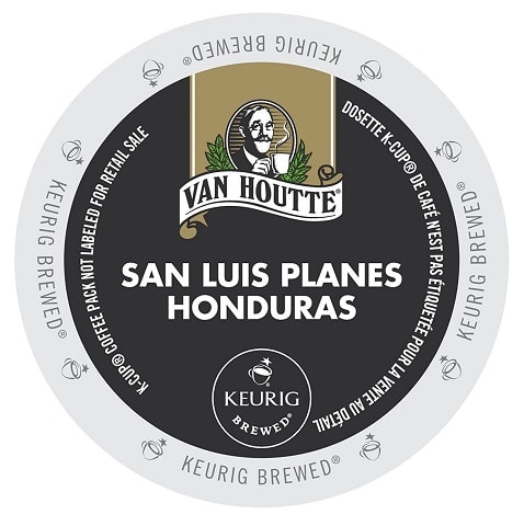 24 Count - Van Houtte Honduras Extra Bold Coffee K Cup For Keurig K-Cup Brewers Velvety &amp; Woodsy flavor