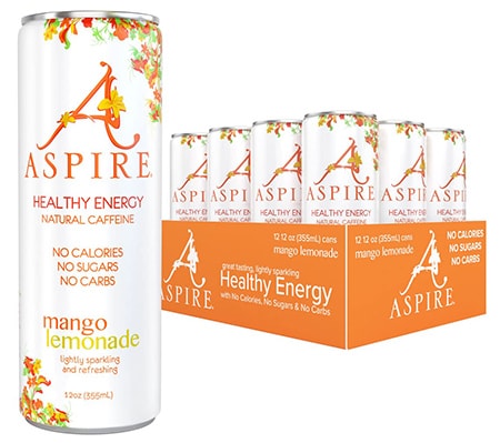 Aspire Healthy Energy Drink, Mango Lemonade