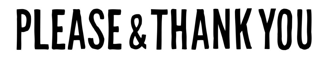 Please &amp; Thank You logo