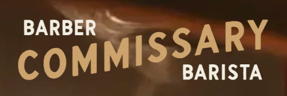 Commissary Barber and Barista logo