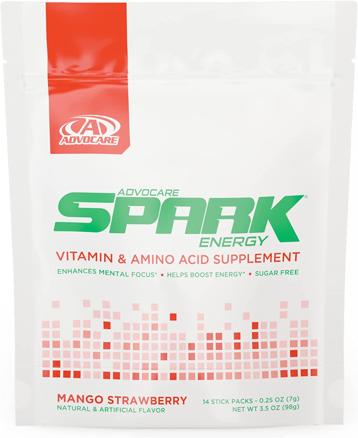 AdvoCare Spark Mango Strawberry 14 Stick Packs