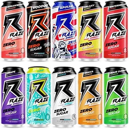 Raze Energy Drinks Variety