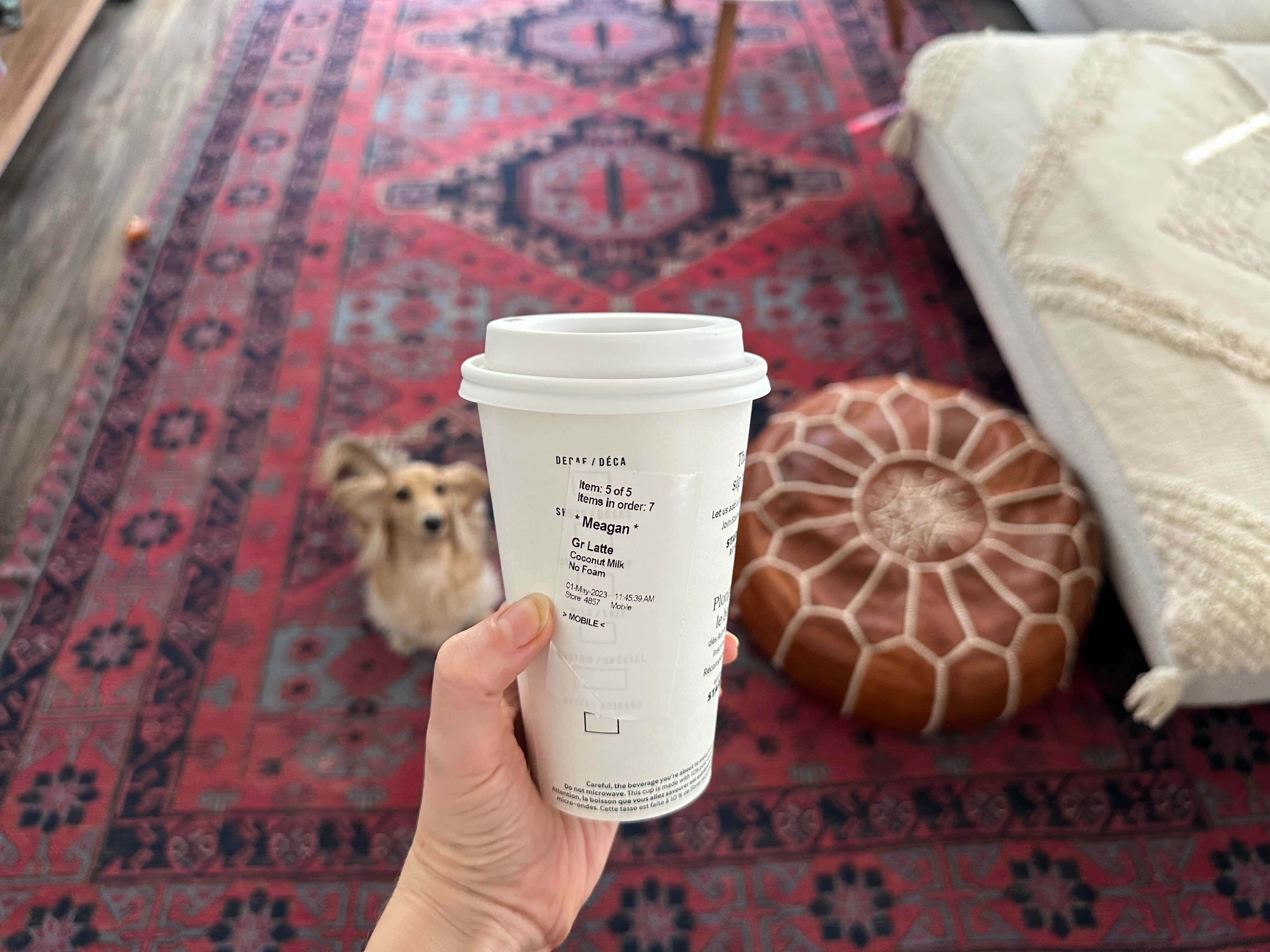coconut milk latte
