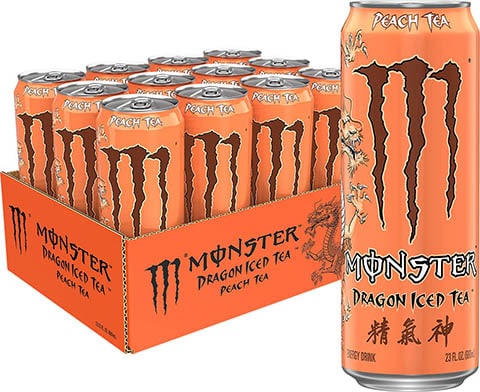 Monster Dragon Iced Tea Peach Tea